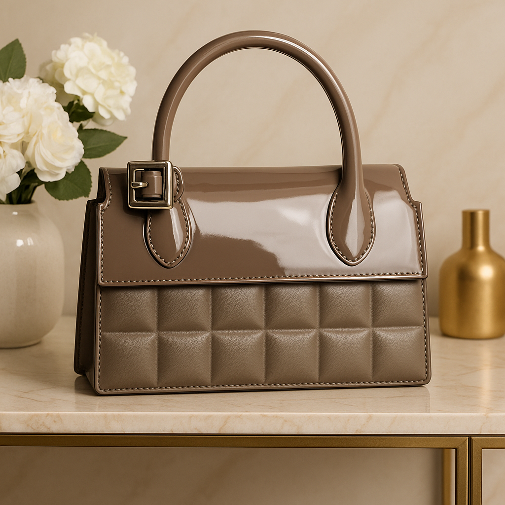 Sac à main Taupe Élégance