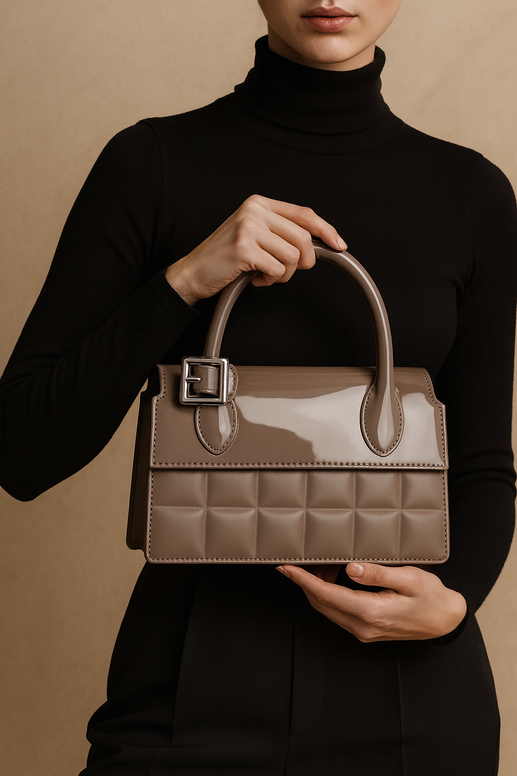 Sac à main Taupe Élégance